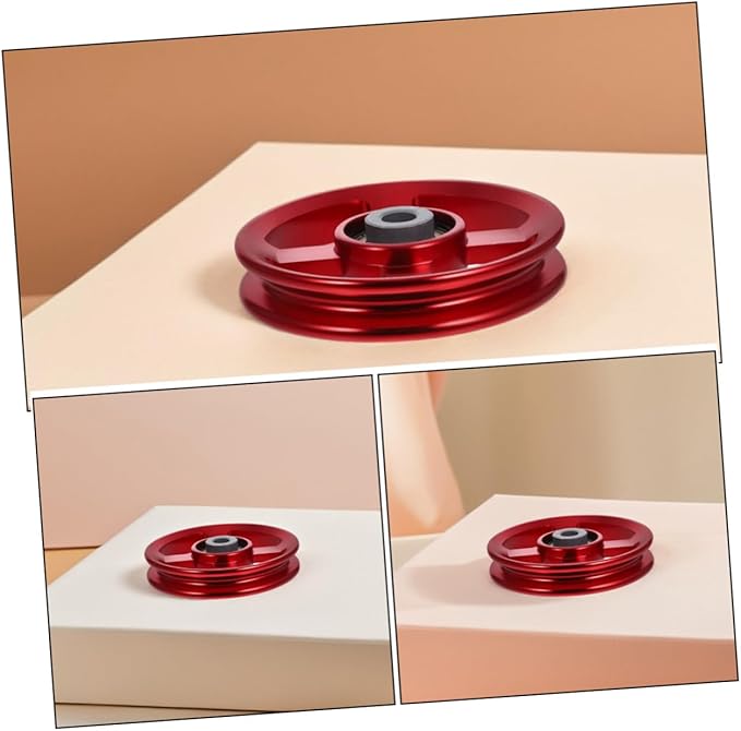 3pcs Aluminum Alloy Fitness Pulley Wheels Cable Pulley System Gym Equipment Replacement for Home Weight Training Strength Exercise Attachments