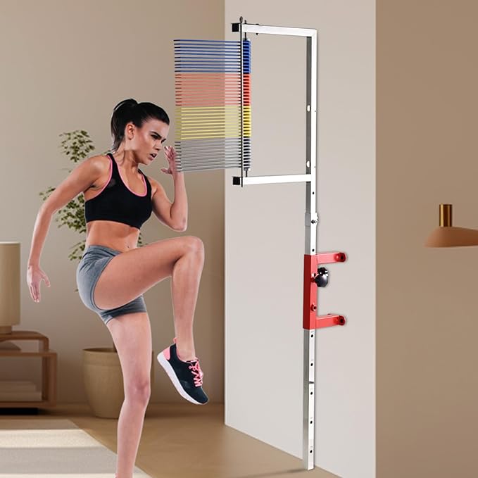 Vertical Jump Measurement Tool,Training Aid Vertical Jumps Pole,3.9-11.5Ft Adjustable Height,Wall Mounted Challenger,High Jump Measurement Tool for Basketball Volleyball Trainer