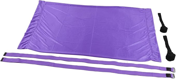 Premium Aerial Hammock Yoga Swing Kit Yoga Hammock Handstand Split Leg Stretchable Training Portable Elastic Aerial Hammock for Home Sky Blue(Purple)