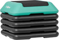 ZENY 16" x 16" High Aerobic Step Aerobics Stepper Platform with 4 Risers, Exercise Workout Stepper, Home Gym Equipment, Fitness Step Platform, Adjustable Aerobic Stepper