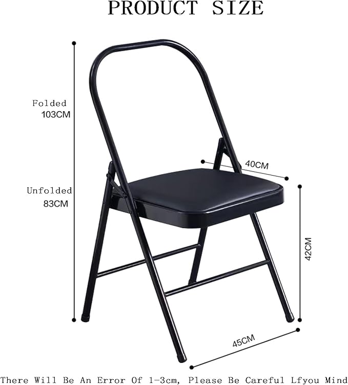 Yoga Chair,Double Beam Pilates Chair,PU Seat Surface Comfortable and Soft,for Home Office Dining Indoor Outdoor