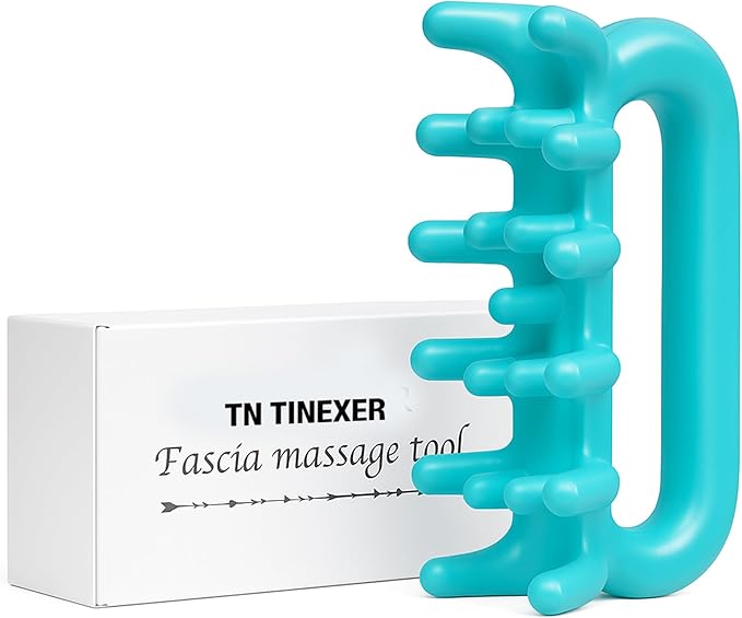 Fascia Massage Tool Trigger Point Massage Tools Anti Blaster for Cellulite Massager Tool Reaching Deep Myofascial Tissue Throughout The Body Release Muscle Knot Reduction (Blue)