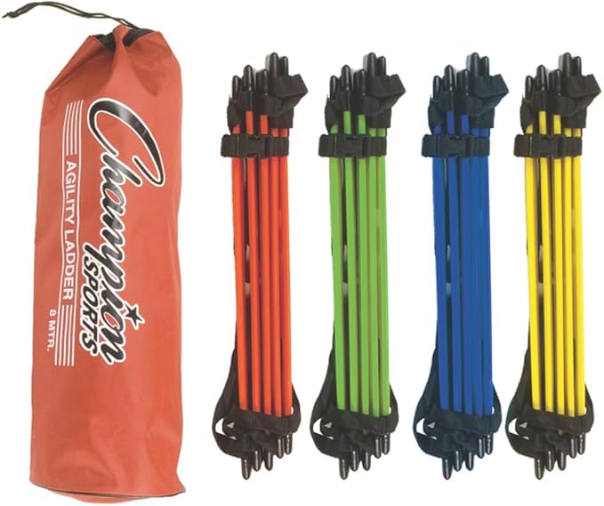 Champion Sports AGLCLR4 4M Sectioned Agility Ladder Set