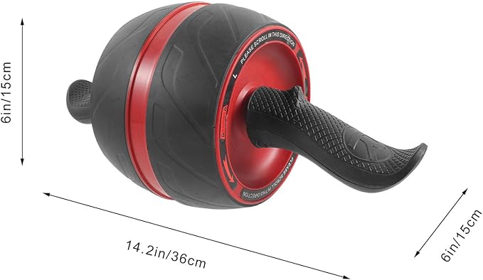 Toyvian Ab Roller Wheel with Automatic Rebound, Home Fitness Exercise Equipment for Core Strength, 1pcs Abdominal Workout Roller for Men and Women
