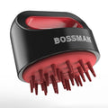 Bossman Titan Shower Scalp Massager – Scalp Exfoliator Brush – Ergonomic Silicone Scrubber for Product Build-Up, Dandruff & Pore Stimulation – Head & Beard Care Tool with Soft Bristles
