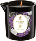 MELONY Massage Oil Candles, Essential Oil Candle Lotion, 8.1OZ/230g, Home Spa with Luxurious Body Oil, Intensive Skin Treatment Candle, Low Temp Body Safe Wax (Passion Flower)