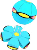 Magic Bouncing Ball, Children's Bouncing Ball, Automatic Rebound Double The Fun, Magics Flying Saucer (3 Light,Light Blue)