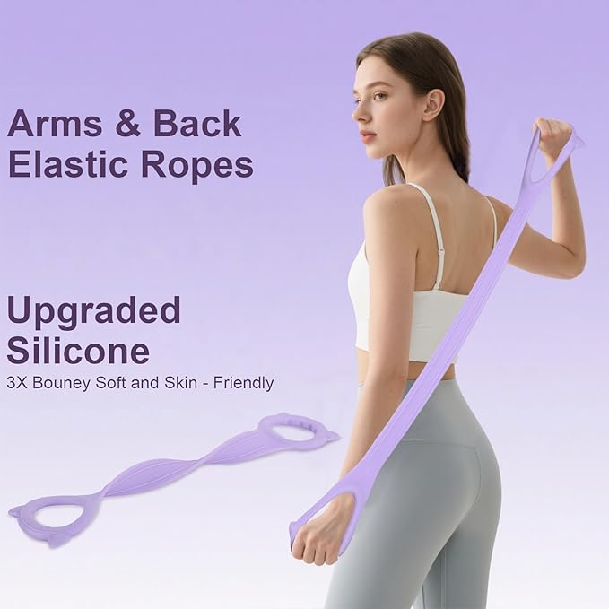 Pilates Essentials Kit-Home Pilates kit for Women with Pilates Ring and Ball,5 Resistance Bands for Beginners-Train Muscles, Flexibility & Core Strength