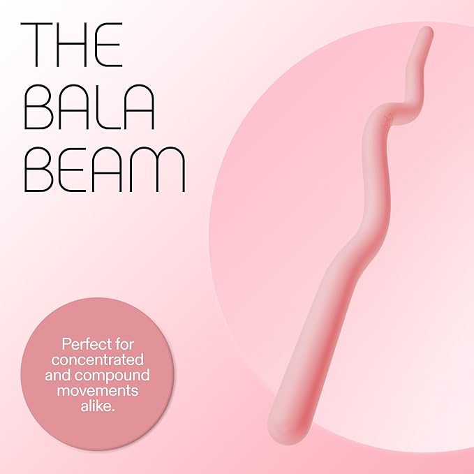 Bala EZ Curl Bar for Working Out, Beam - Ergonomic Weight Bar for Press, Curl, Row, Squat, Lunge & Full Body Exercise - Curling Bar Strength Training Home Gym Accessory