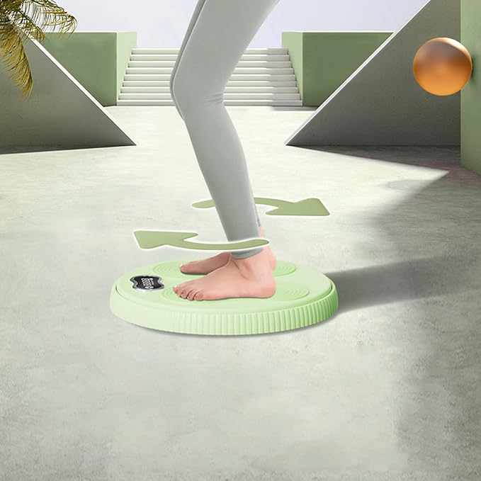 Twist Board with Electronic Display for Ab Exercise Waist Twist Board with Enlarged chassis and Anti Slip Texture