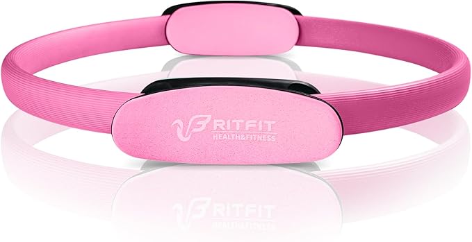 RitFit Pilates Ring Circle - 14 Inch Magic Fitness Circle for Toning Inner & Outer Thighs, Bonus Workout Guide Included