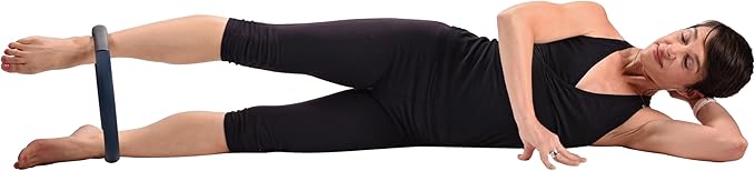 AeroPilates Pilates Magic Circle Ring – 12” Resistance Ring for Full-Body Toning – Strengthens Thighs, Arms, Chest & Core – Lightweight with Soft Cushioned Cover – Workout Guide Included