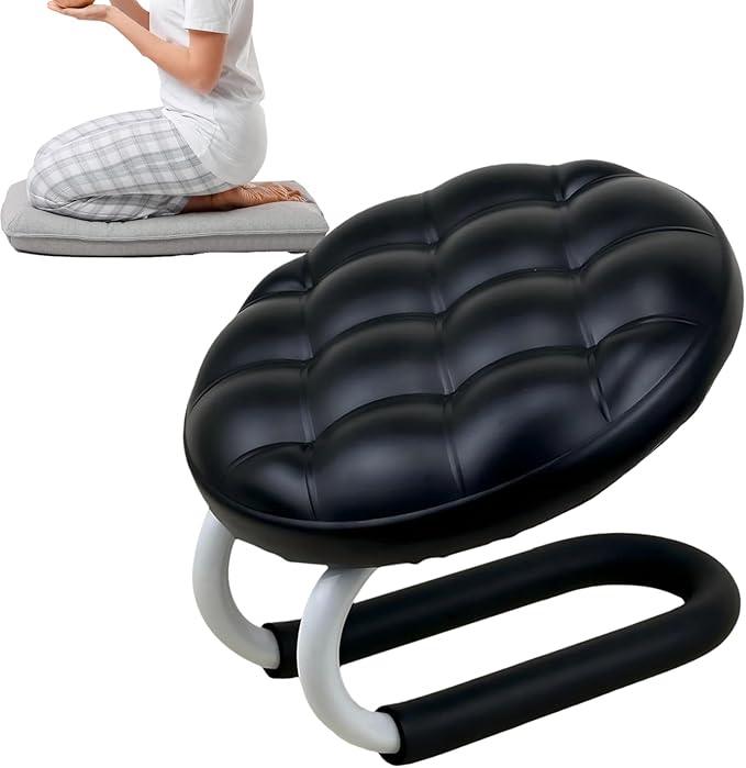Yoga Meditation Stool – Foldable Ergonomic Bench, Lightweight Sitting Cushion, Adjustable Kneeler Chair, Portable Relaxation Tool | Beginners Zen Yoga Aid, Ideal Home Classroom Use for Meditation