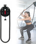 Endless Rope Training Machine, Compact Suspension Rope Climbing Machine, Adjustable Resistance Pulley System, Suitable for Muscle Endurance, Upper Body Training and Aerobic Training.