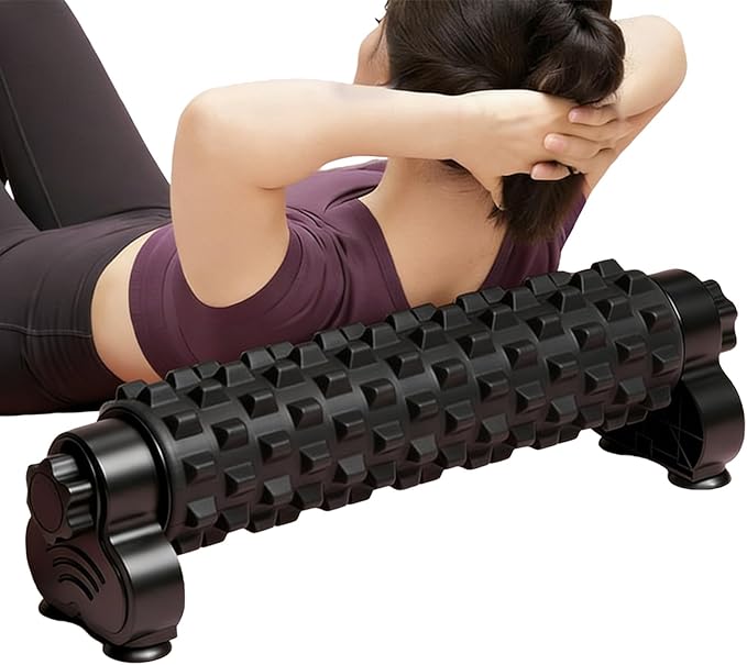 Leg Foam Roller - Muscle Tension Release System, Suction Anchored Base Design, Physical Rolling Massage Device, Flexible Stretch Training Aid | Versatile Home Gym Fitness Workout Practice