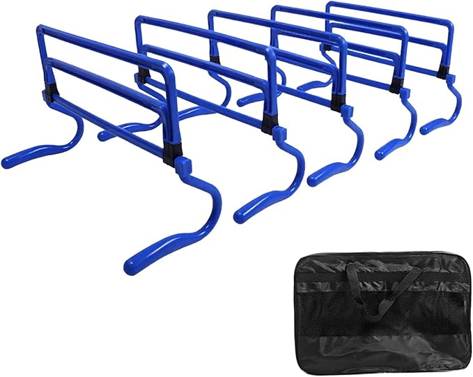 5Pcs Agility Training Hurdles Agility Speed Training Equipment Adjustable Height for Soccer Outdoor Sports Foot Exercise