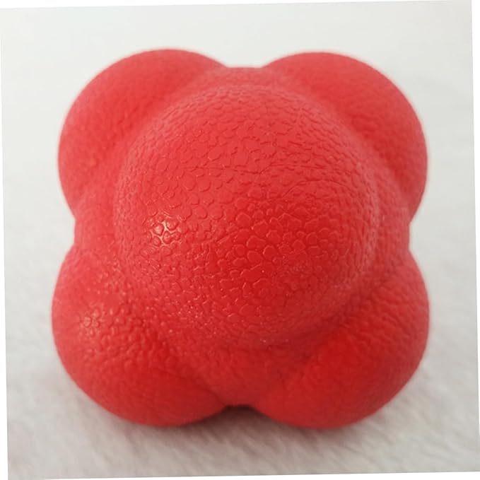 Yardwe 3pcs Hexagonal Reaction Ball Reflex Ball for Agility Training for Fitness Exercise Tennis Badminton