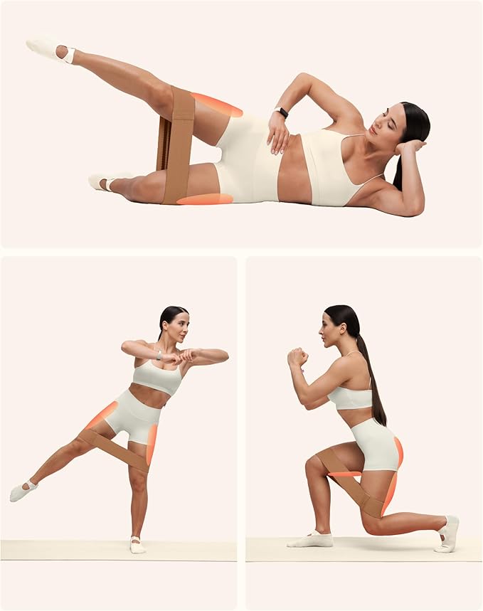 BetterMe Bubble Butt Kit – Pilates Ring, Weight Bands, Soft Ball & Loop Bands – Glute Training Pilates Kit for Women – Home Workout Pilates Equipment Set