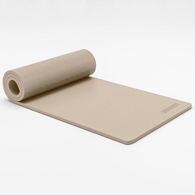 10 mm Yoga Mat 72"x26" TPE Non-Slip Exercise Mat 0.4" Thick, Easy-to-Carry Fitness Mat for Yoga, Pilates & Workout, Professional Mat, Made with Recyclable Material, Durable, Easy to Clean