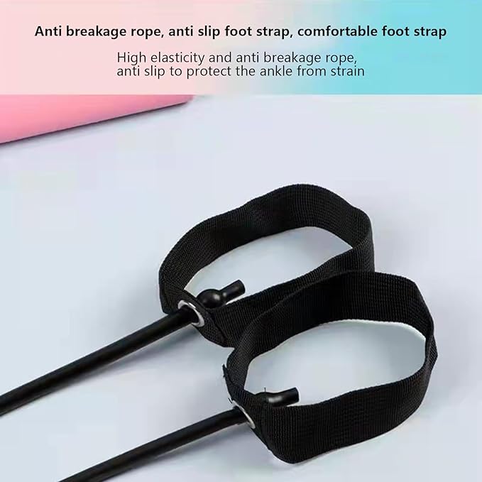 Pilates Bar Kit - Sculpting Elastic Fusion Bar Pilates Stretch Lightweight, Easy Installation Portable Workout Bars Fitness Supplies for Women, Men, Boys, Girls