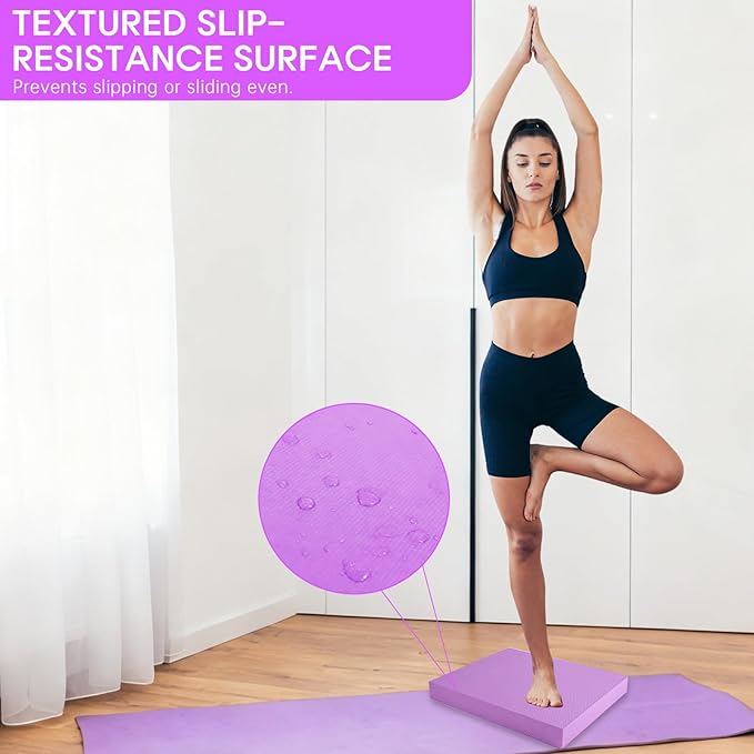 Exercise Balance Pad，Balance Foam Mat for Physical Therapy Equipment & Strength Stability Training, Slip Resistant Foam Mat for Yoga, Pilates, Meditation，Gardening knee pads
