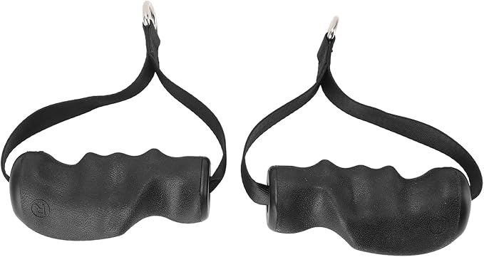 Acouto Heavy Duty Exercise Handles 2 Pcs Exercise Handles Strength Training Ergonomic Shape Antislip Fitness Equipment Gym Home Replacement Cable Machine Attachments