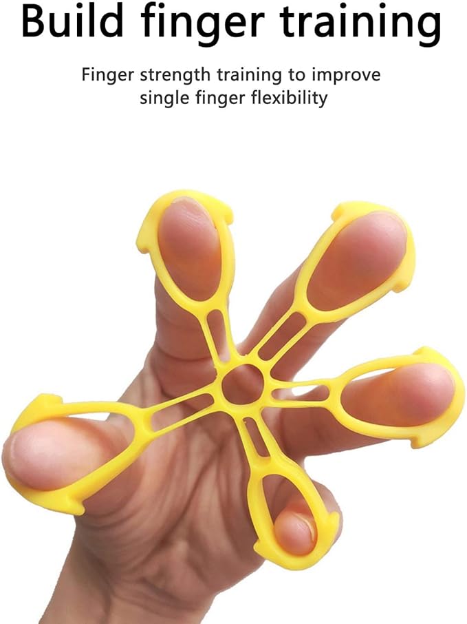 Fanwer Finger Strengthener & Finger Stretcher Hand Extensor Exerciser Set for Arthritis Carpal Tunnel Exercise to Improve Grips Performance for Elderly (3 Levels)