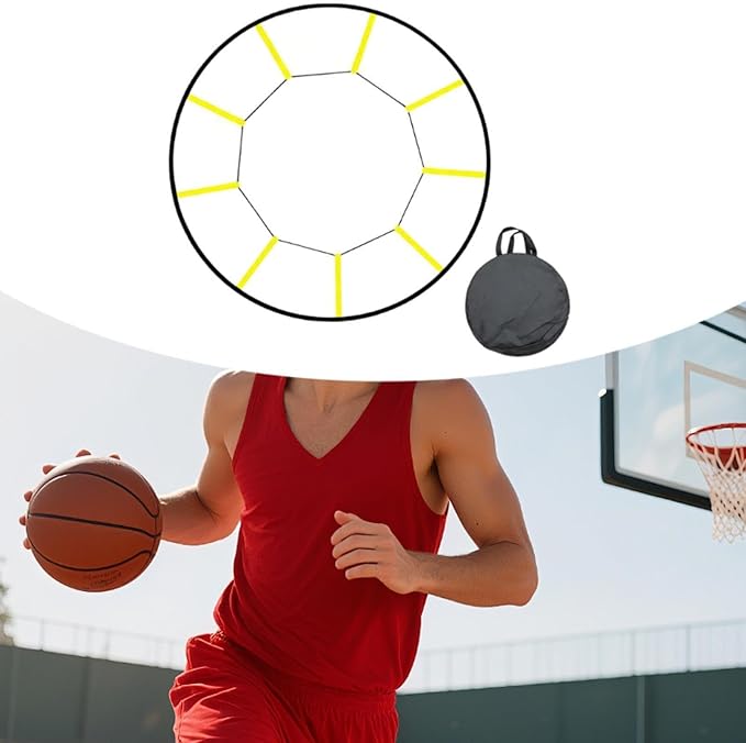Agility Ladder Foldable Training Ladder Speed Ladder Footwork Equipment for Enhancing Coordination and Strength Suitable for Athletes Outdoor Home Wor