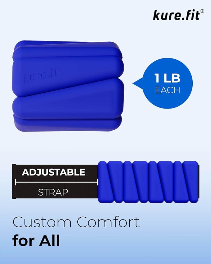 Pilates Weight | Wrist & Ankle Weights for Women | Weighted Bangles | 1LB/ 2LB Each (Set of 2)
