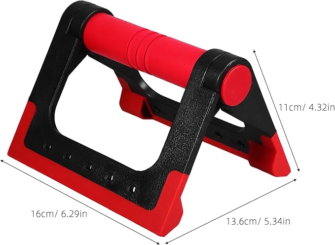Push-up Bars Pair Red Rotating Push-up Rack for Men Women Fitness Equipment Home Strength Training Push-up Stand