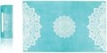 yogadesignlab | The Hand Towel | Premium Non Slip Hand Towel | Designed in Bali | Colorful Eco Printed + Quick Dry + Soft | Hot Yoga, Bikram, Ashtanga, Sport, Barre, Travel (Mandala Turquoise)
