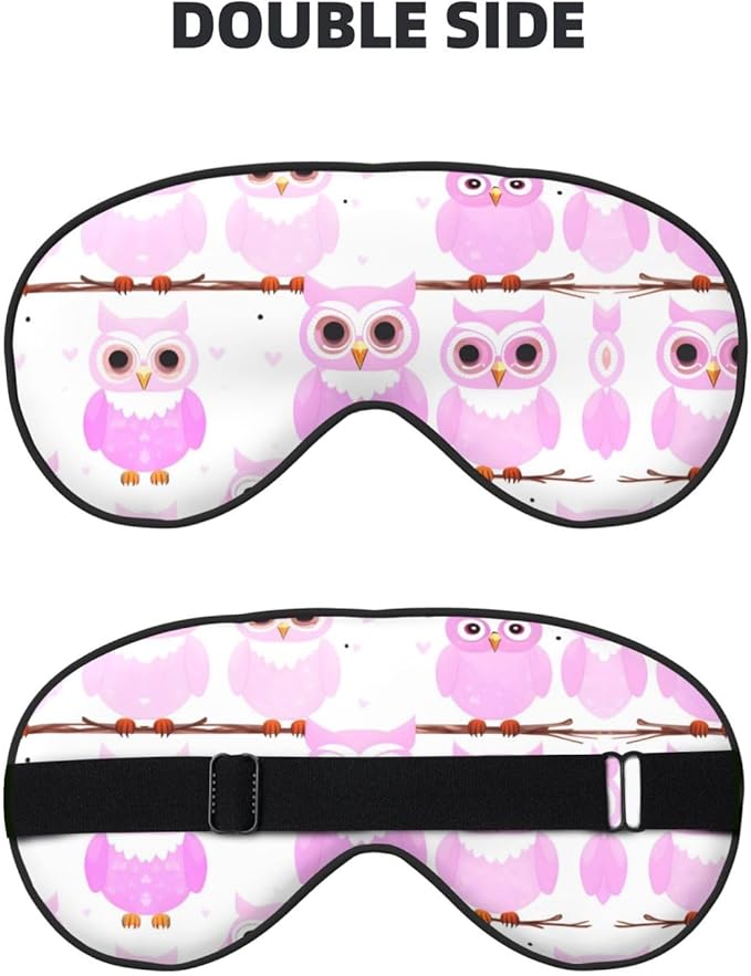 Cute owl Head-Mounted Double-Sided Light-Blocking Sleeping Eye mask to Protect Eyes and Relieve Eye Fatigue