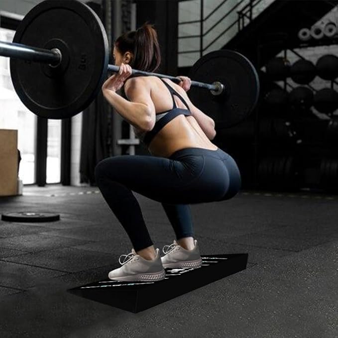 Slant Board for Weightlifting and Calf Stretching - Non-Slip Heel Elevated Squat Wedge Block