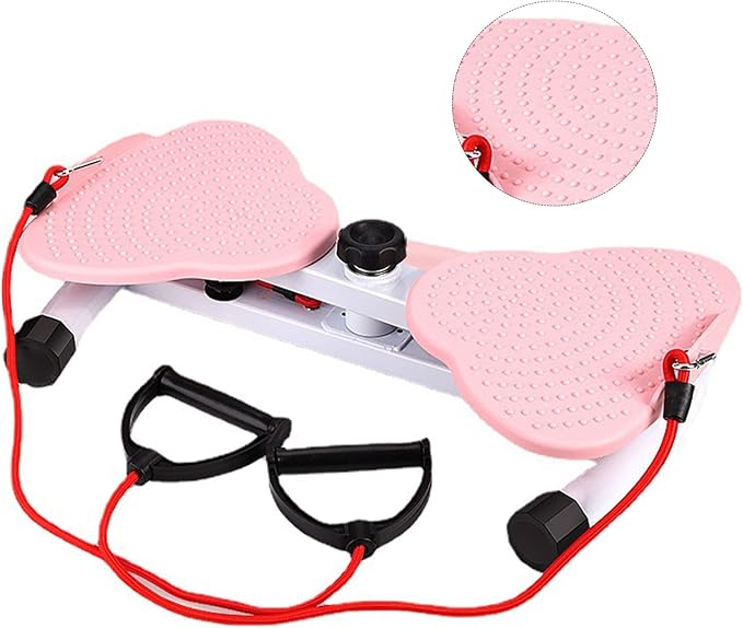 Waist Twisting Fitness Tool Standing Abdomen Exercise Board for Waist Twisting Fitness Board for Foot Massage Weight Loss Pink