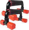 Push Up Bars 2pcs Anti-slip Footpads Workout Stands for Strength Training, Push Up Stands Pushup Handles