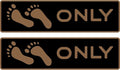 Naked Feet Only Step Pads Non-Slip EVA Foam Step Pad for Boat Gunwales & Ladders, 6mm Brushed Marine Grade Anti-Skid Adhesive Pads (Pair) SeaDek Technology - Black/Mocha