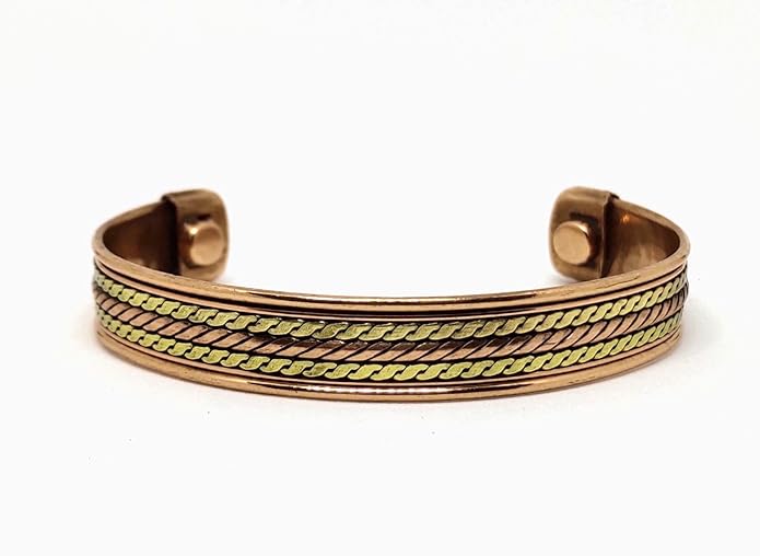 Copper Bracelet Magnetic Pure Copper Therapy Effective & Natural Relief Cuff for Women's & Men's