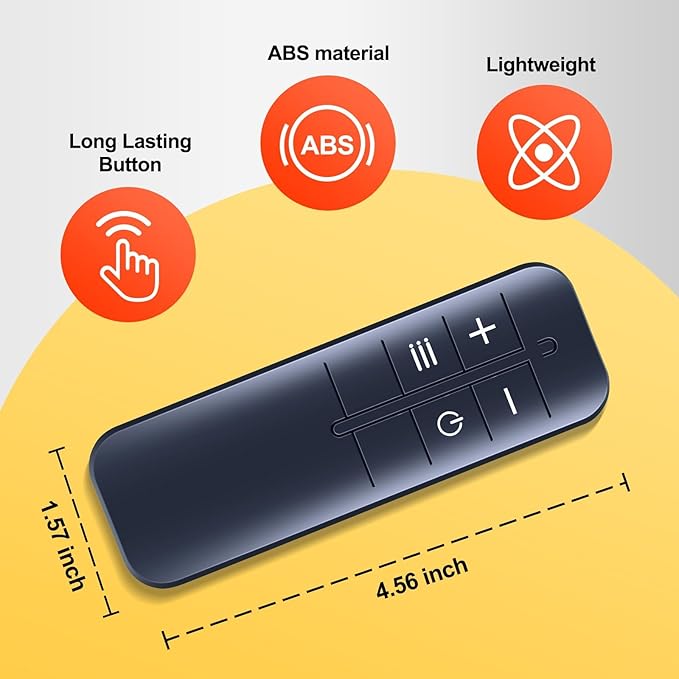 RETROSUN Replacement Remote Control for Yemsd 3 in 1 Portable Under Desk Treadmill RC-J C102, for Rhythm Fun Treadmill CP01 AP01