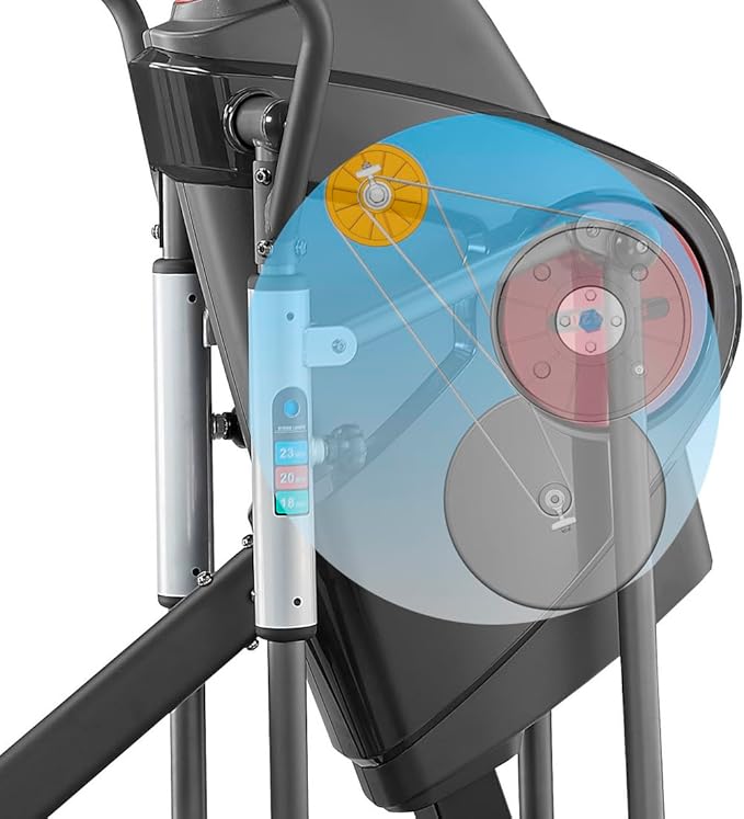 3G Cardio Elite EM X Elliptical Trainer Machine with 18”- 23” Adjustable Stride, Small Space Saving 49.2” Footprint, FreeSync™ FTMS Smart HD Connectivity, 350LB Max Weight, 5 Year Parts Warranty.
