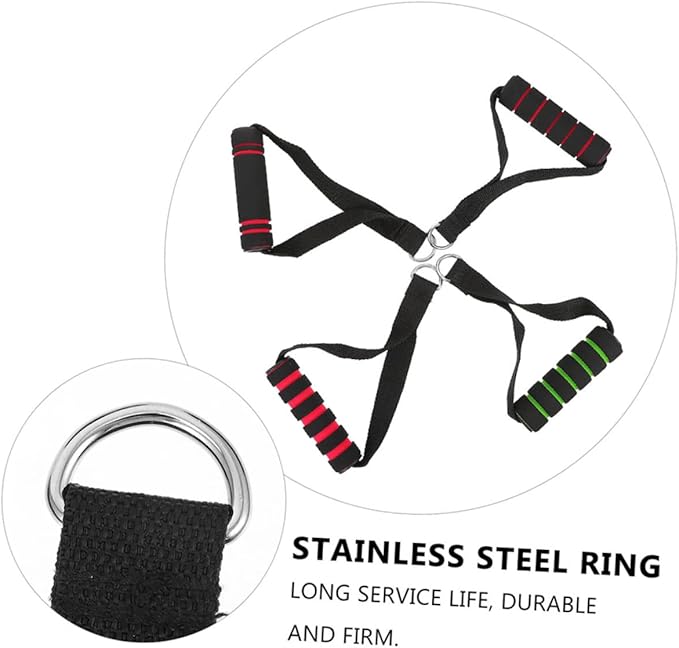 BESPORTBLE 8pcs Resistance Band Handles for Strength Training Non-Slip Ergonomic Fitness Attachments for Cable Machines Versatile Exercise Equipment for Home and Gym Workouts