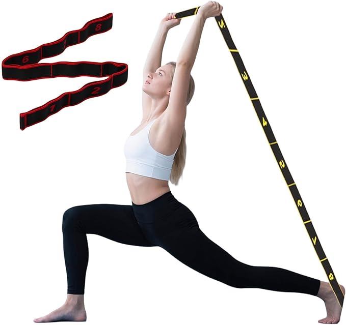 Resistance Bands for Working Out, 8-Levels Elastic Adjustable Exercise Bands for Women and Men,Booty Legs,Pilates,Body Stretching,Yoga,Workout Bands for Gym,Fitness,Training,Physical Therapy