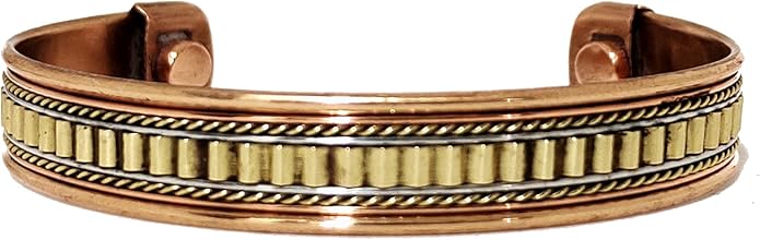 Copper Bracelet Magnetic Pure Copper Therapy Effective & Natural Relief Cuff for Women's & Men's