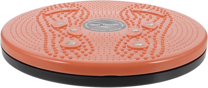 Twisting Board Waist Slimming Machine with Rope 1pcs Orange Body Massage Exercise Rotating Disc for Home Fitness and Core Training
