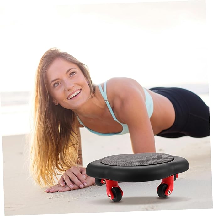 Dual-sided Ab Wheel Roller Core Sliders Flower Discs Abdominal Exercise Equipment for Home Workout