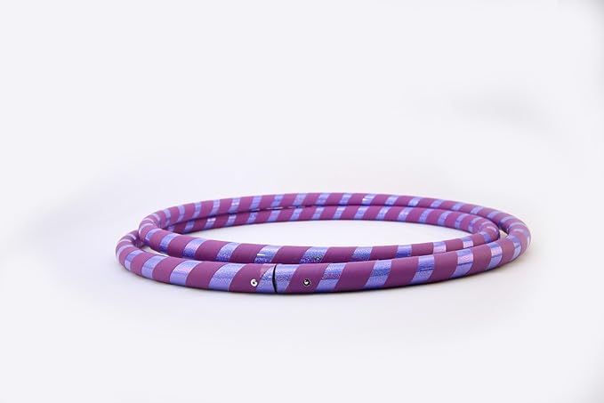 Weighted Beginner Fitness Hula Hoop for Adults - Exercise Hoop for Weight Loss & Core Workout - Large Diameter Hoop for Easy Learning - Handmade in USA - Multiple Sizes & Colors