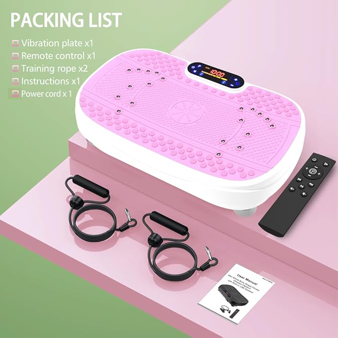 Vibration Plate, Exercise Machine,Full Body Shaker Workout Fitness Platform Home Vibration Plate