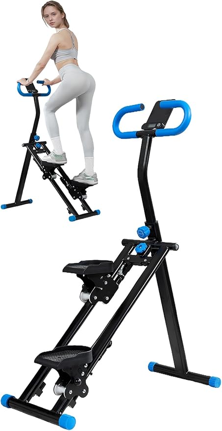 Stair Stepper for Home - Vertical Climber Workout Machine with Stable Frame, Adjustable Handlebar for Full-Body Exercise