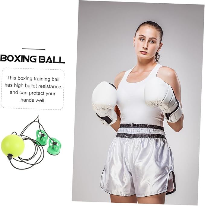 1Set Elastic Speed Boxing Ball Reaction Ball for Speed Training Durable PU Material for Home and Gym Use Enhances Punching Accuracy and Hand Eye Coordination