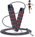 Jump Rope for Women Men Kids, Adjustable Skipping Rope with Ball Bearings, Professional Jumping Rope with Foam Handles, Tangle-Free Rapid Speed Jump Ropes for Fitness Workout Boxing Exercise