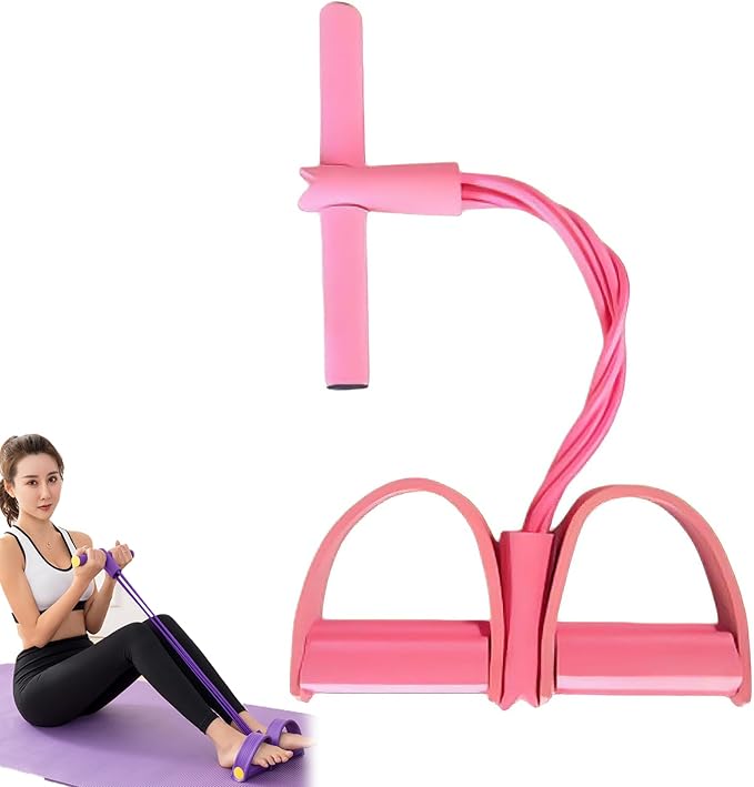 Fashion Puller Exercise, 8 Tube Pedal Resistance Device Detachable and Adjustable Pedal Resistance Device, Stretching Workout Fitness Bands for Arm Weights Exercise Equipment